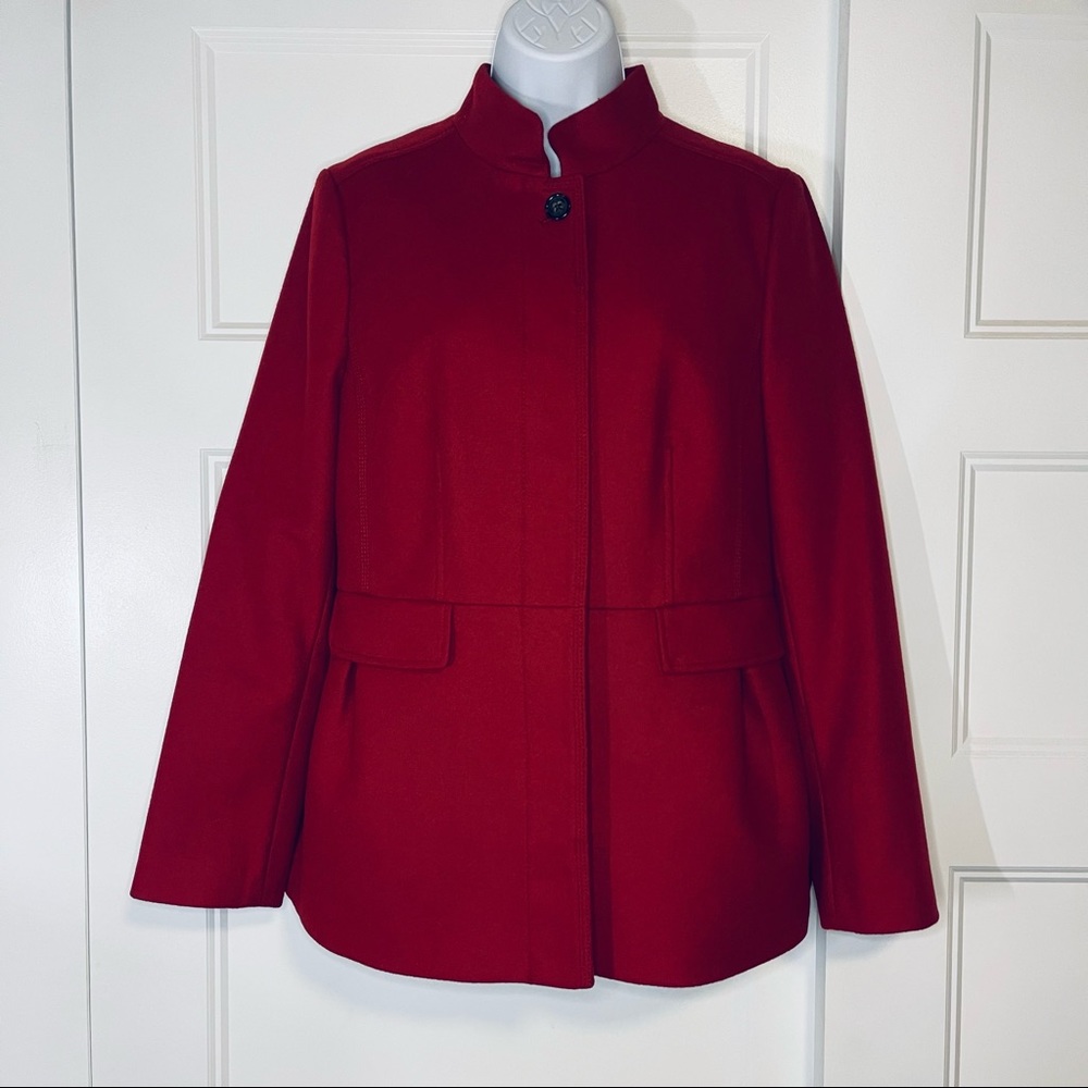 Banana Republic Hidden Placket Wool Coat